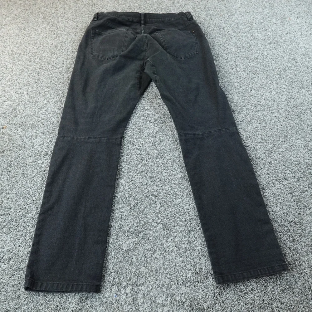 Proof Jeans Mens 31X30 Dark Black Denim Pants Slim Straight‎ Stretch Huckberry